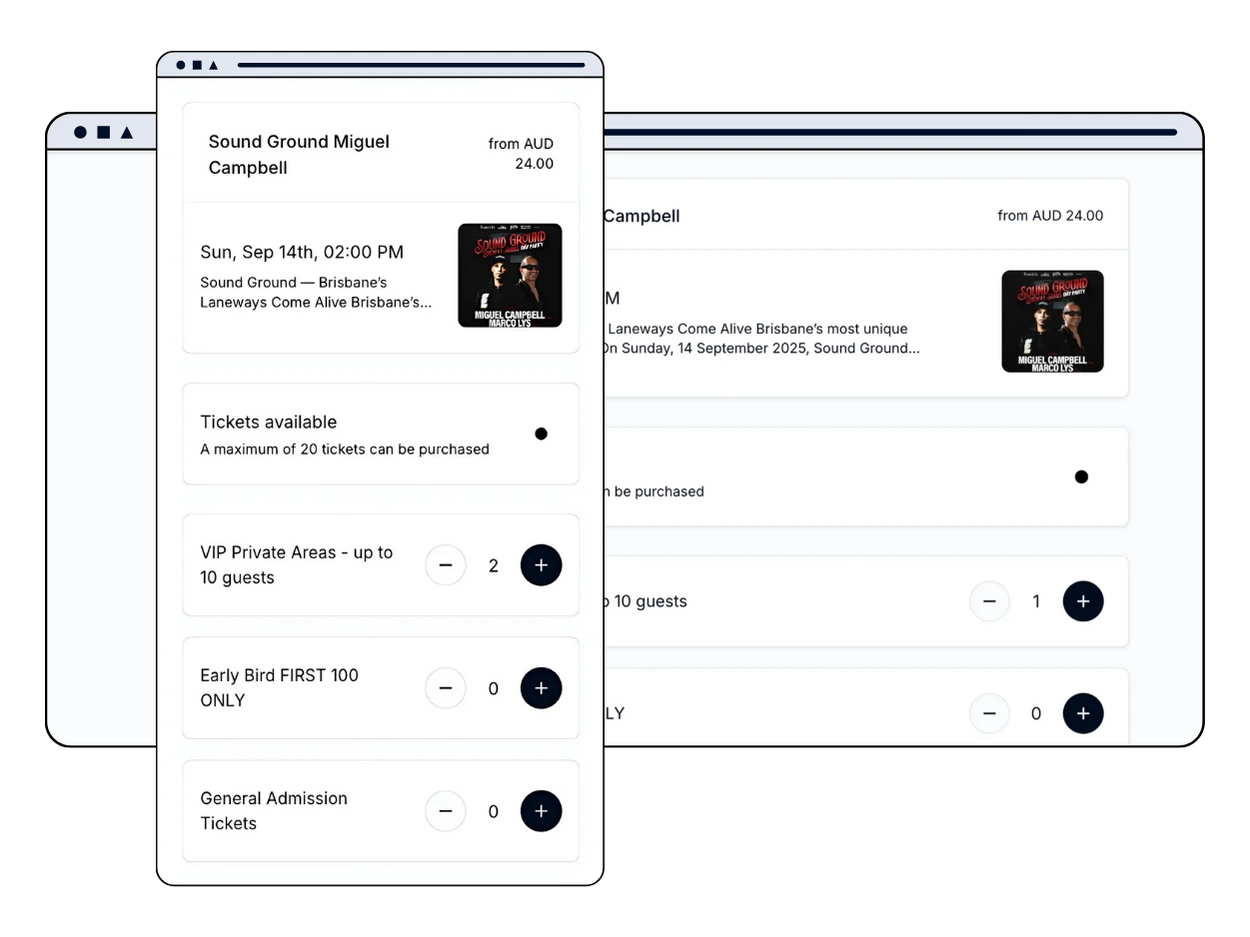 Events Platform - Add event to your website