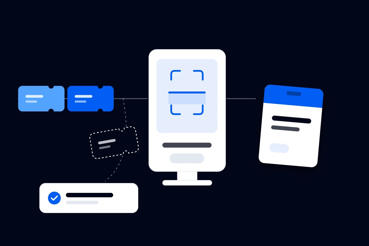 When should a paid conference use self-check-in kiosks?