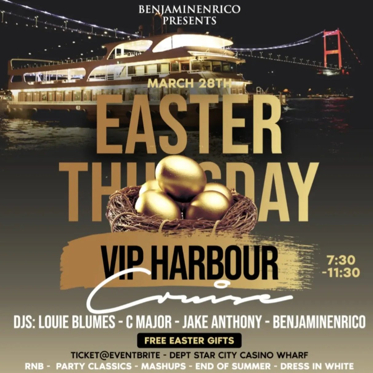 Easter Thursday VIP Cruise