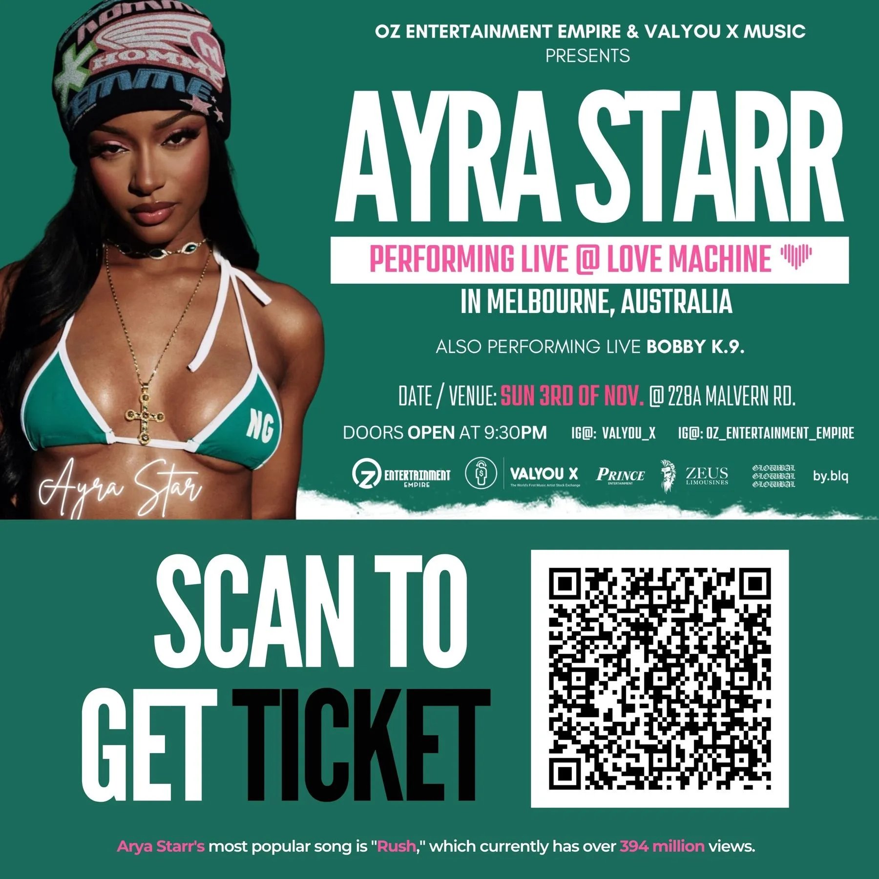 Ayra Starr Live in Melbourne