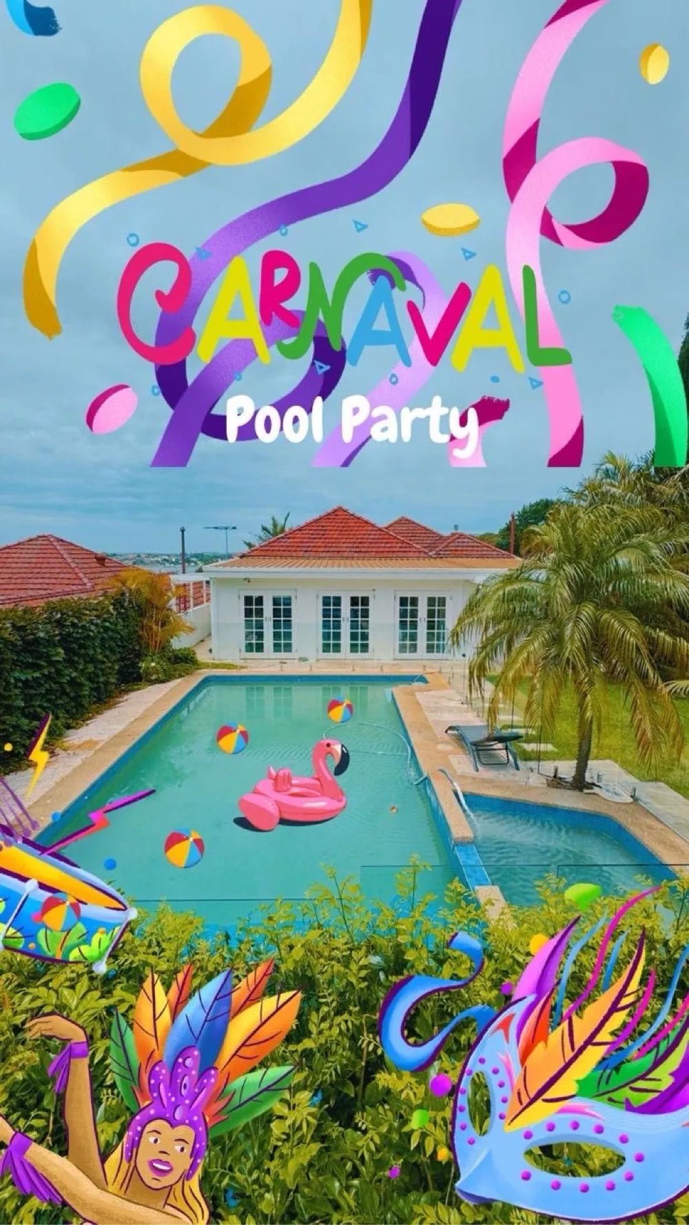 Brazilian Carnaval pool part