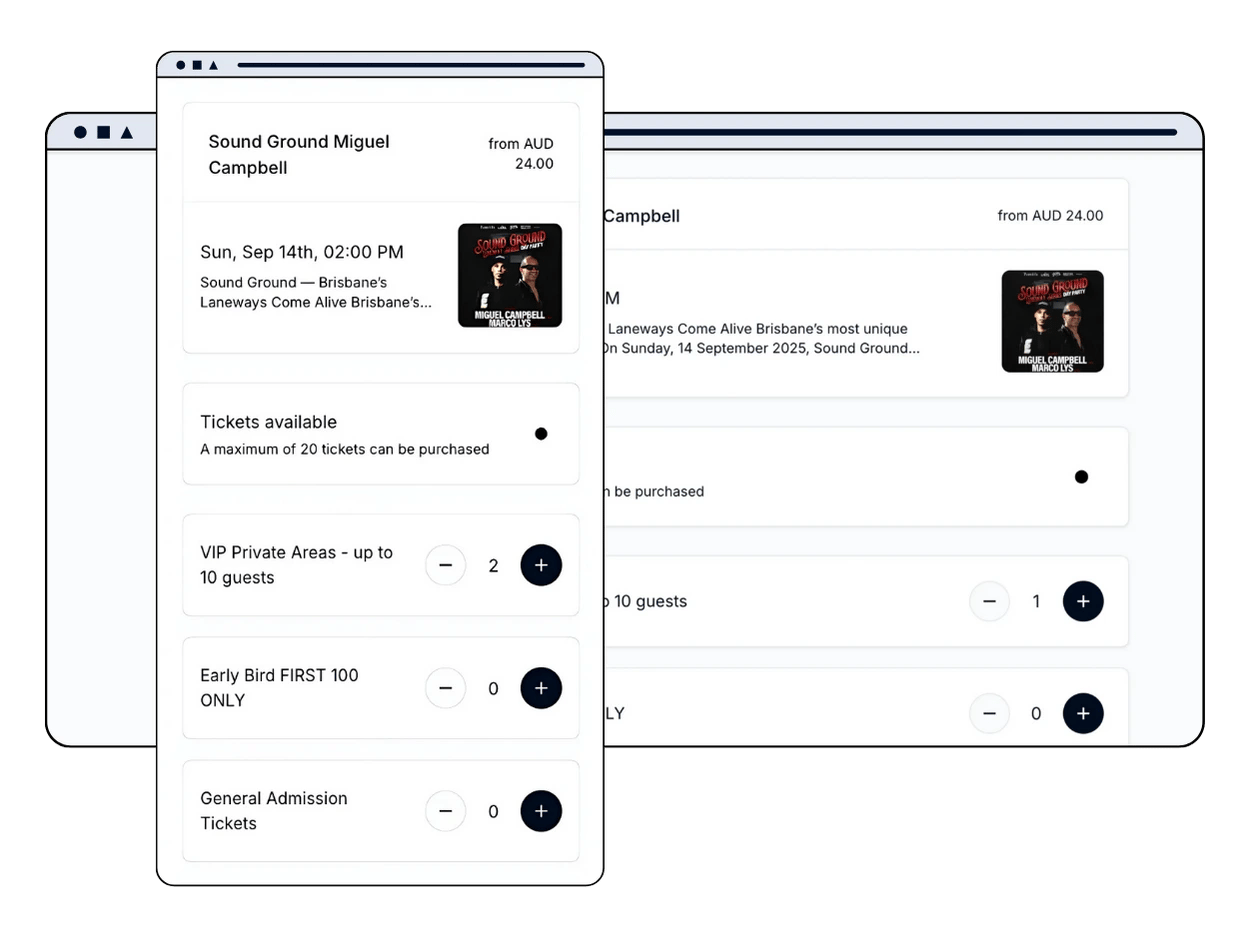 Events Platform - Add event to your website
